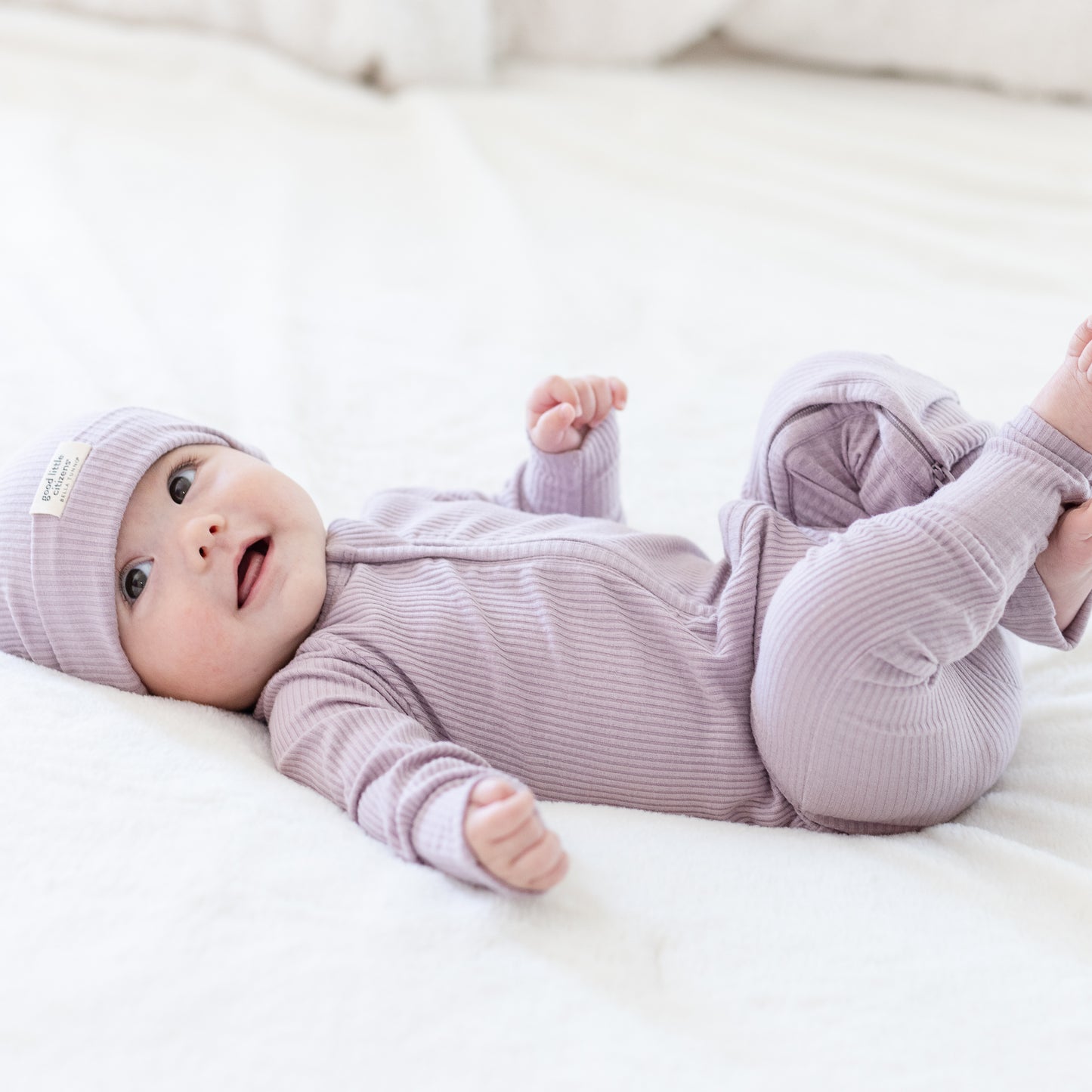 Zip Fit & Beanie Set Orchid