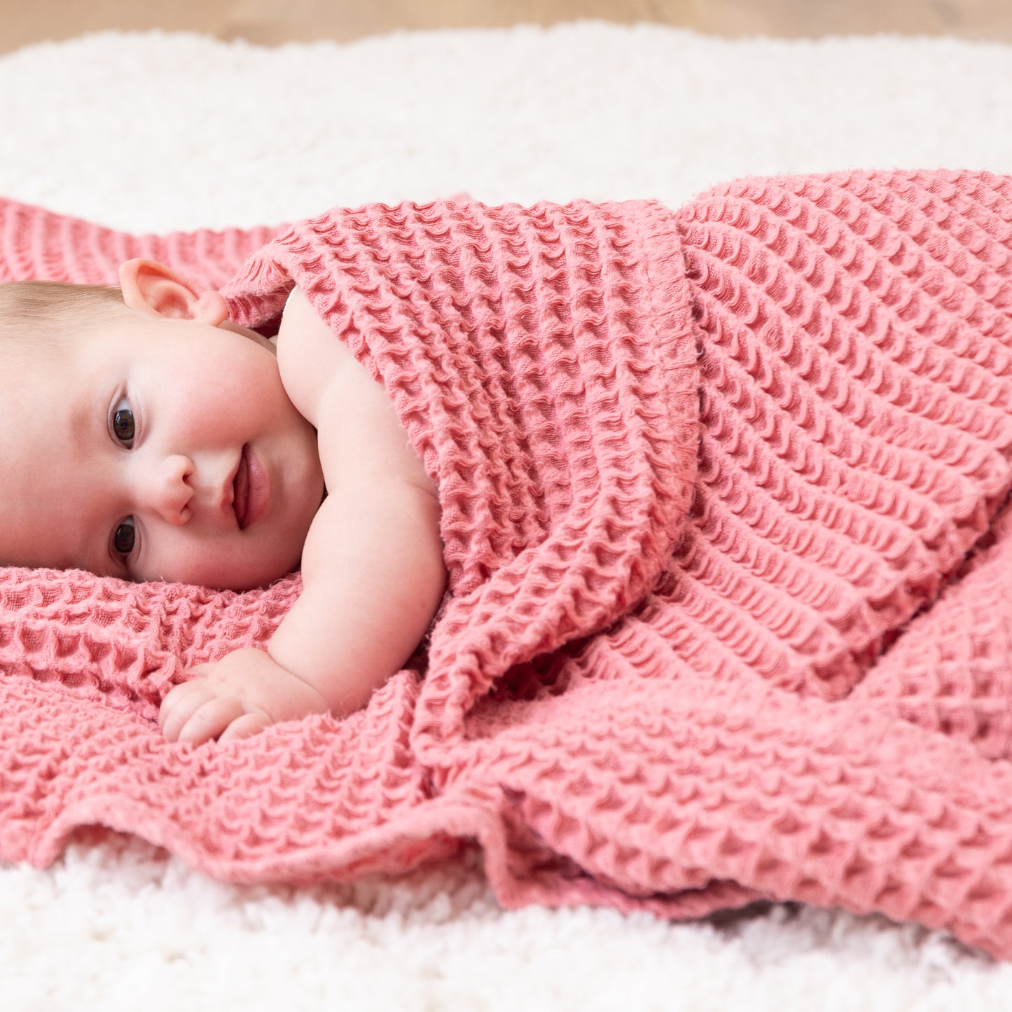 Waffle Baby Blanket Watermelon