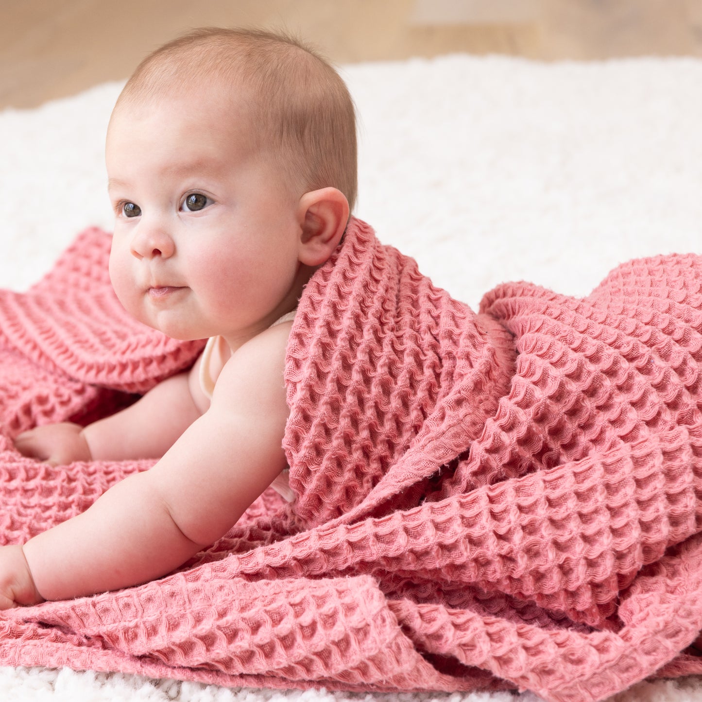 Waffle Baby Blanket Watermelon