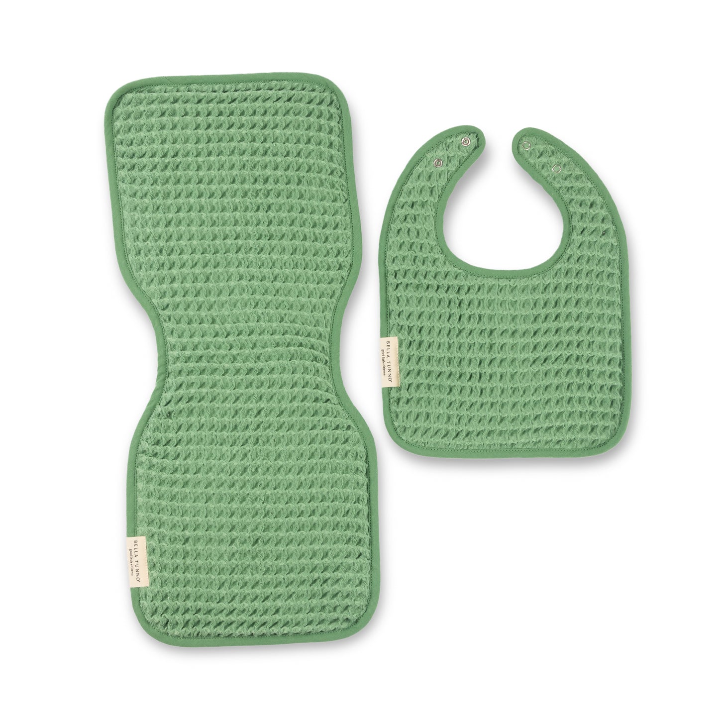 Reversible Bib + Burp Set Sea Foam