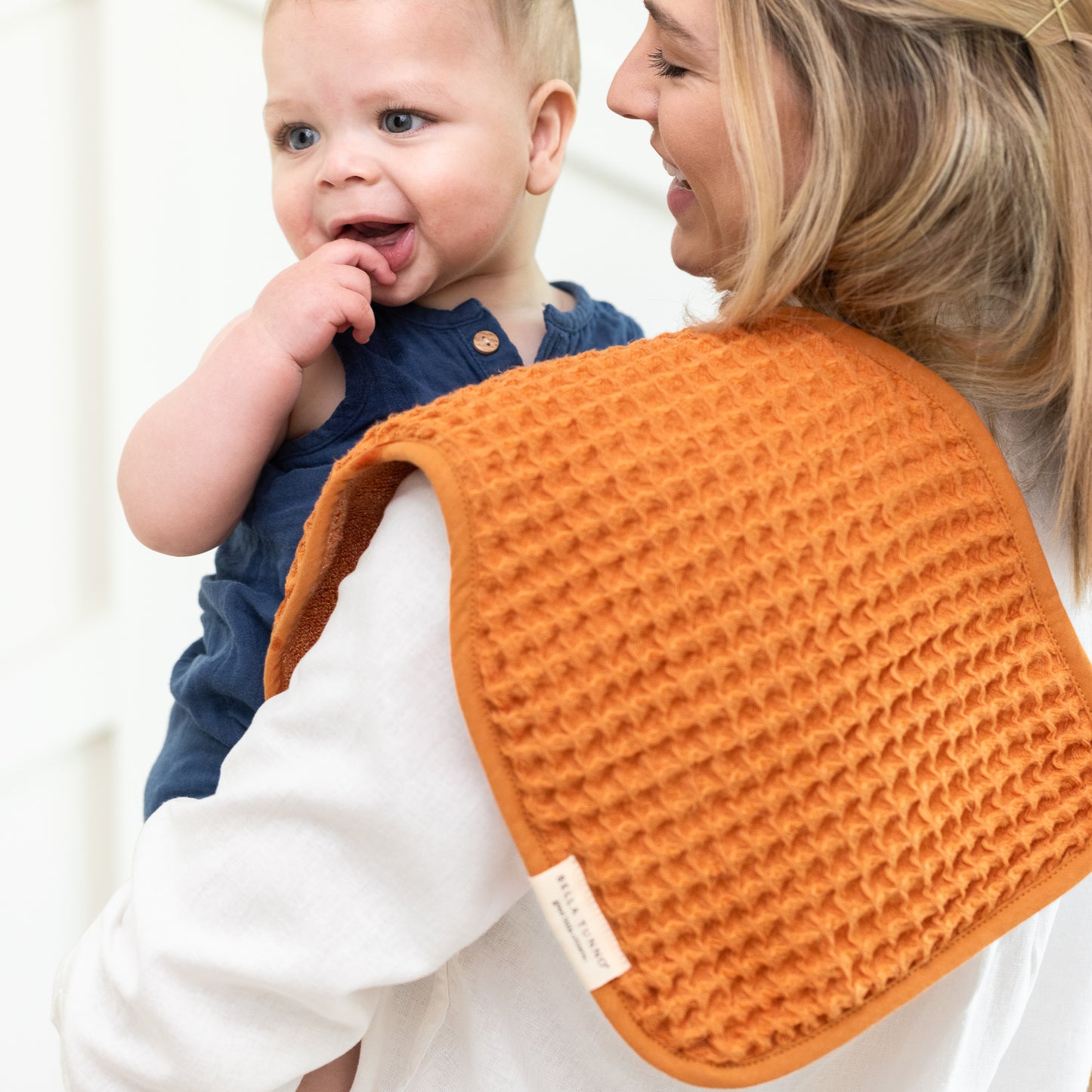 Reversible Bib + Burp Set Pumpkin