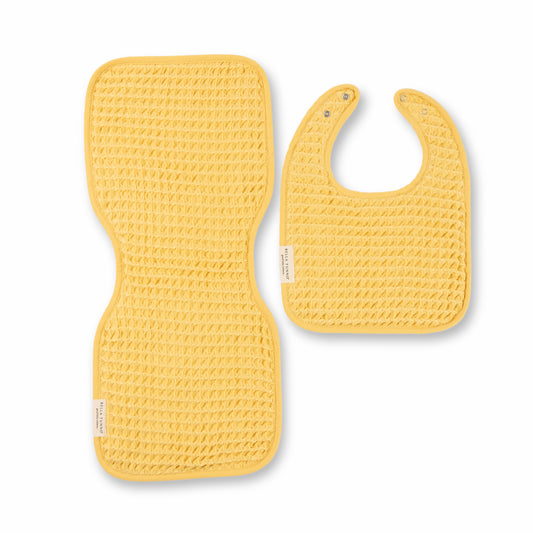 Reversible Bib + Burp Set Sunshine