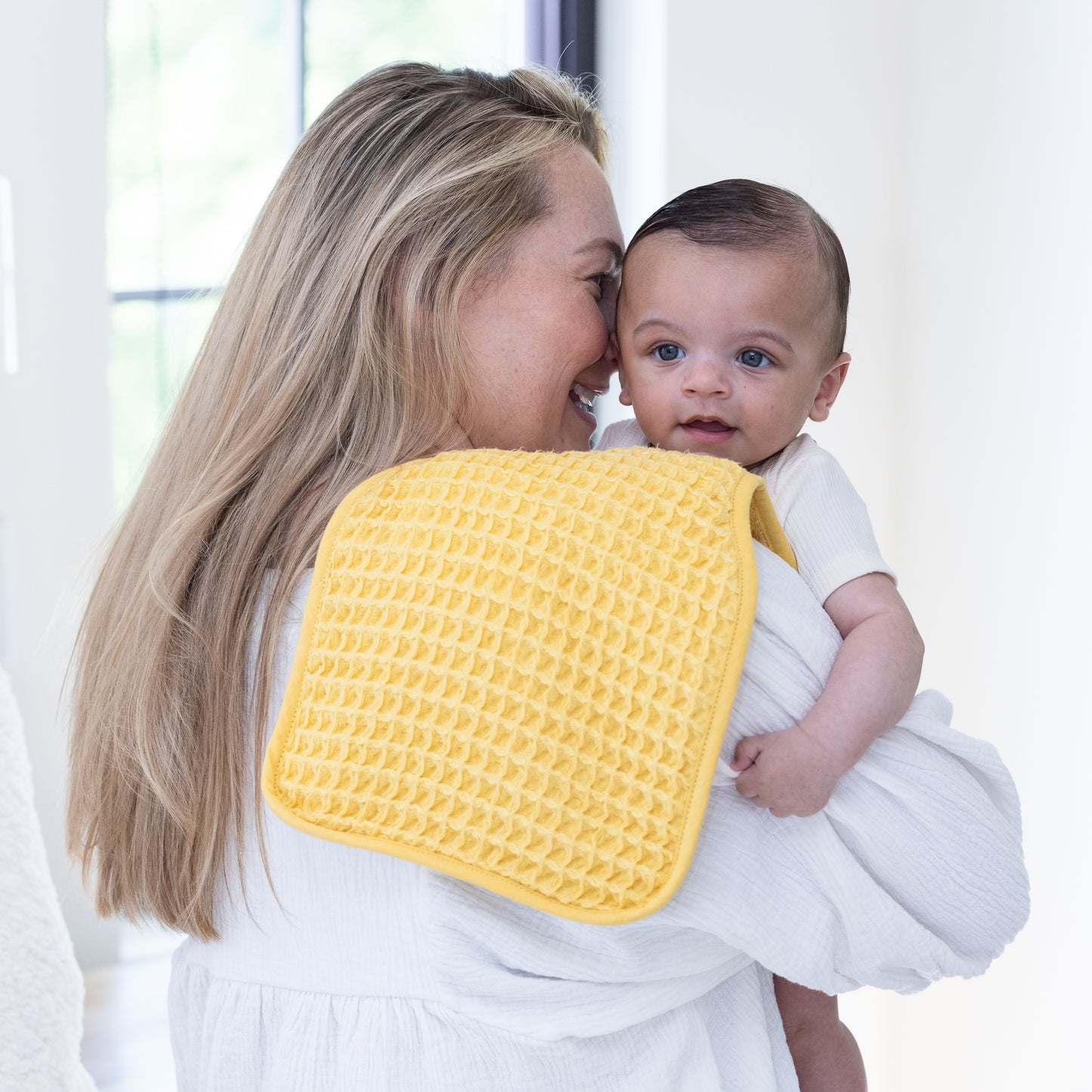 Reversible Bib + Burp Set Sunshine