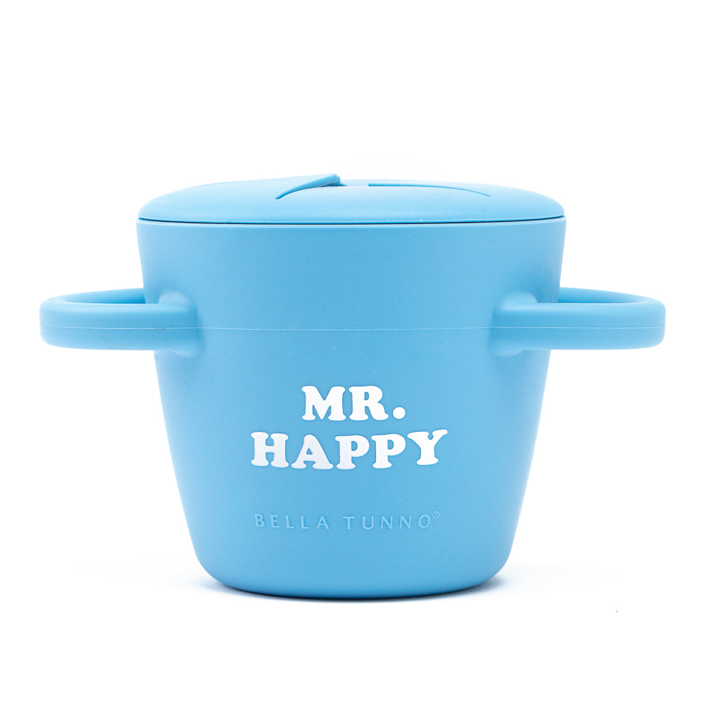 Bella Tunno Mr. Happy Happy Snacker Cup in Blue