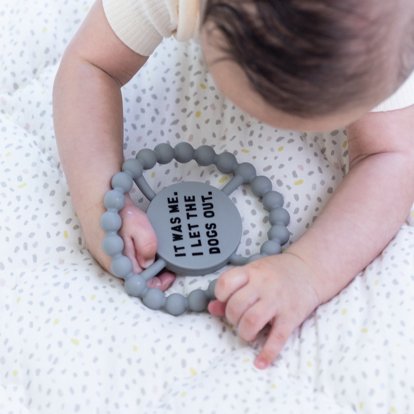 I Let the Dogs Out Happy Teether