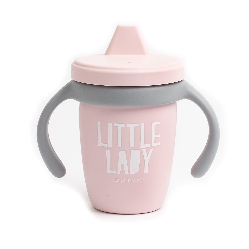 Pink sippy cup for baby or toddler
