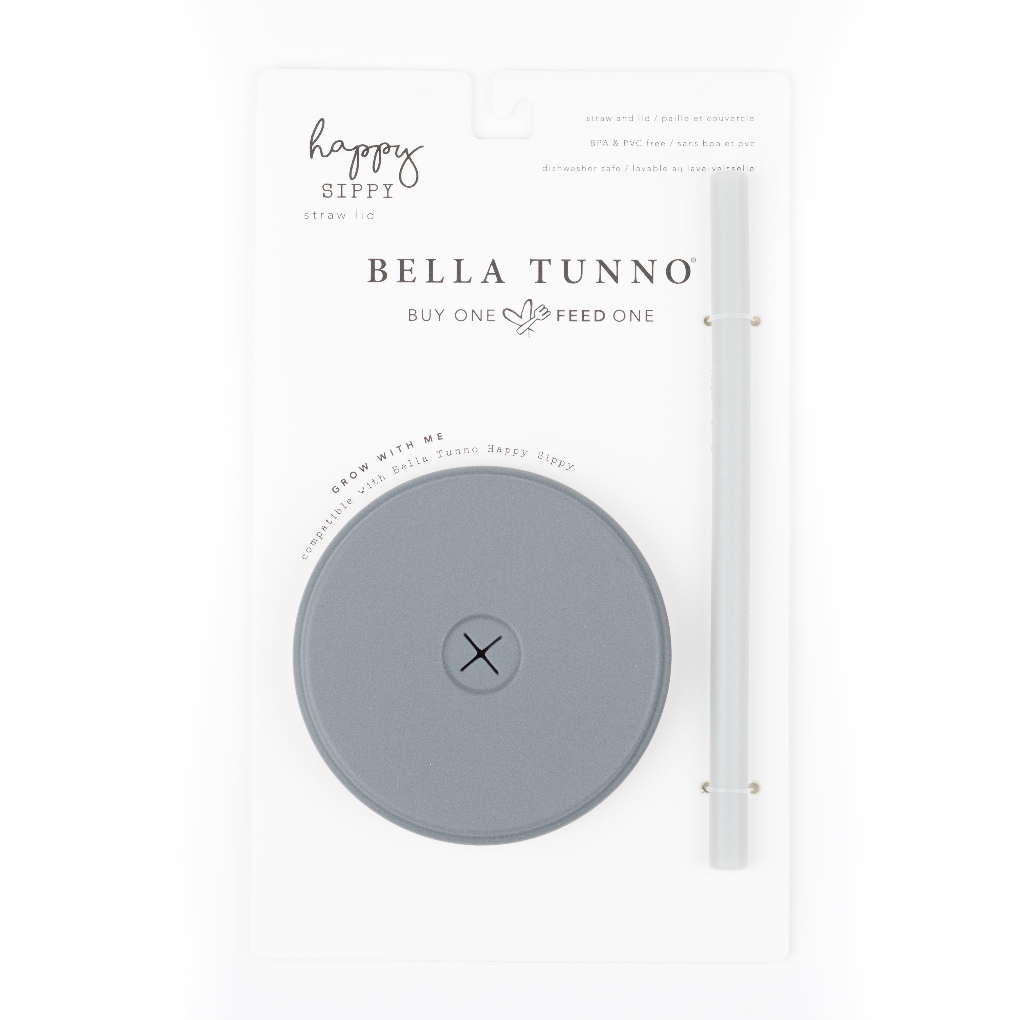 Shadow Grey Straw Lid Addition – Bella Tunno