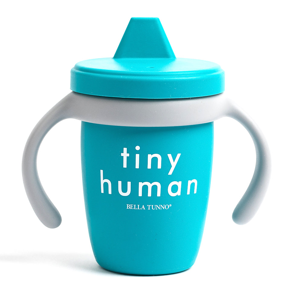 Teal blue sippy cup for baby or toddler